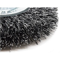 Tarczowa 70mm Trzpieniowa Szczotka Drut Stalowy Falowany Szczotpol PL 667