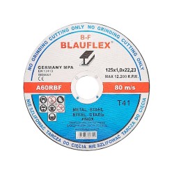 10x Blauflex 125x1,0 Tarcza do cięcia metalu