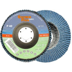 10x ENRO 125 P40 Cyrkon tarcza ściernica lamelkowa listkowa Germaflex
