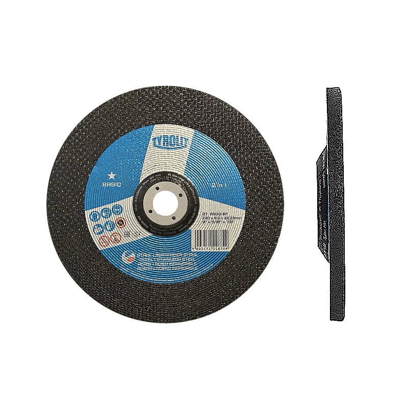 1x Tyrolit Basic 230x8,0 Tarcza do szlifowania metalu stali