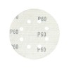 50x Krążki 125mm P60 8-otworów Papier ścierny na rzep korund GLS5
