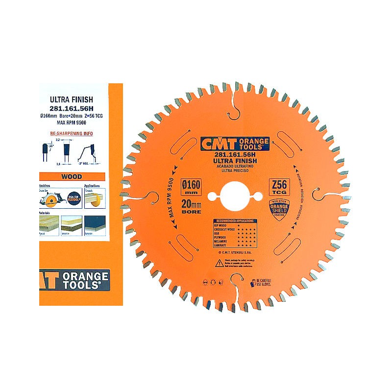 CMT 160x20x56T Seria XTREME Tarcza widiowa piła do płyt laminowanych 281.161.56H