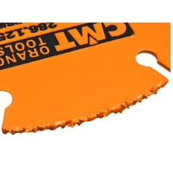 CMT 125x22 Do szlifierki kątowej do cięcia drewna płyt z nasypem z węglików spiekanych 286.125.01