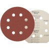 50x Krążki KND 125mm P320 8-otw Papier ścierny na rzep elektrokorund op. 50 szt! GLS5