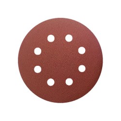 50x Krążki KND 125mm P400 8-otw Papier ścierny na rzep elektrokorund op. 50 szt! GLS5