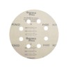 50x Krążki KND 125mm P400 8-otw Papier ścierny na rzep elektrokorund op. 50 szt! GLS5