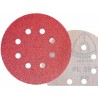 50x Krążki PL28 125mm P60 GLS5 (8-otworów) Papier ścierny na rzep KLINGSPOR