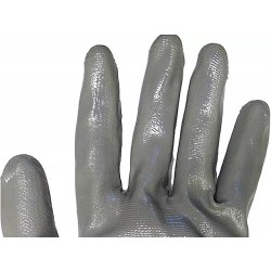 12x Nitryl Szary Rozm. 11 Rękawice Robocze Poliestrowe powleczone nitrylem