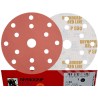 50x INDASA RED 150mm P500 15-otworów Papier ścierny na rzep redline GLS47 15H
