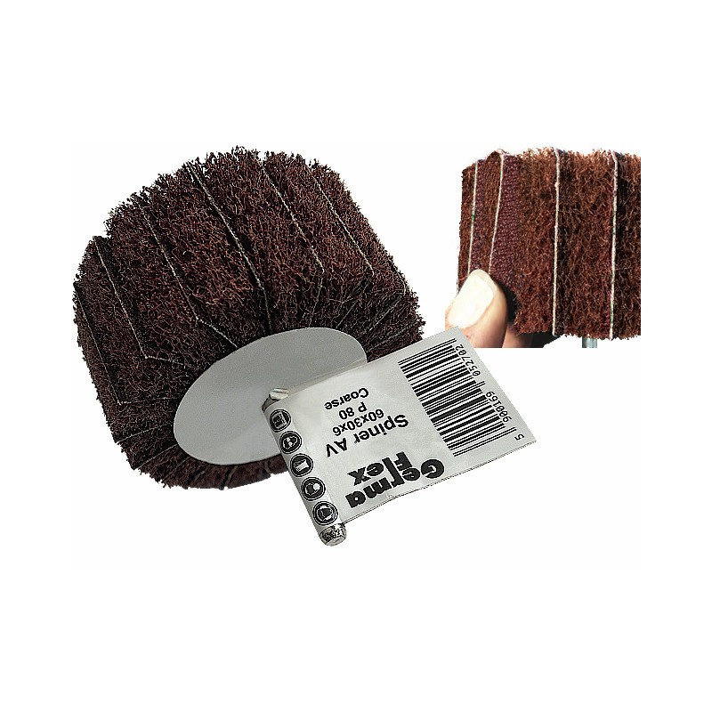 Włóknina 60x30x6 Coarse Combi Ściernica Trzpieniowa Ścierna przeplatana SPINER AV P80