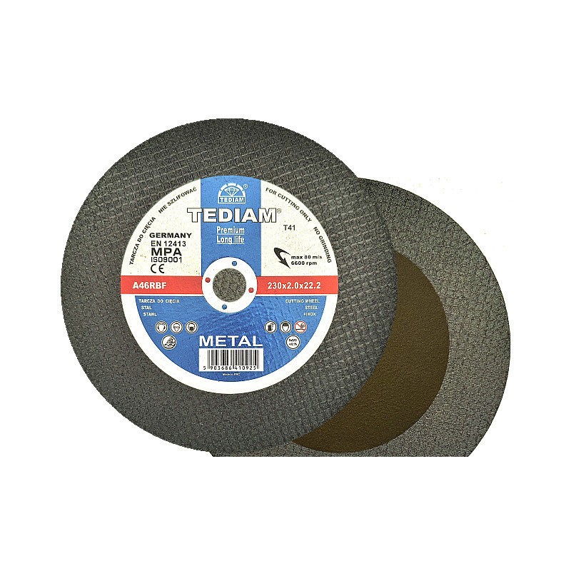 1x Tediam Premium 230x2,0 Tarcza do cięcia metalu