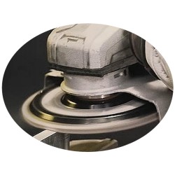 Włóknina tarcza polerska sprasowana do szlifowania polerowania FELMAN 125 na szlifierkę