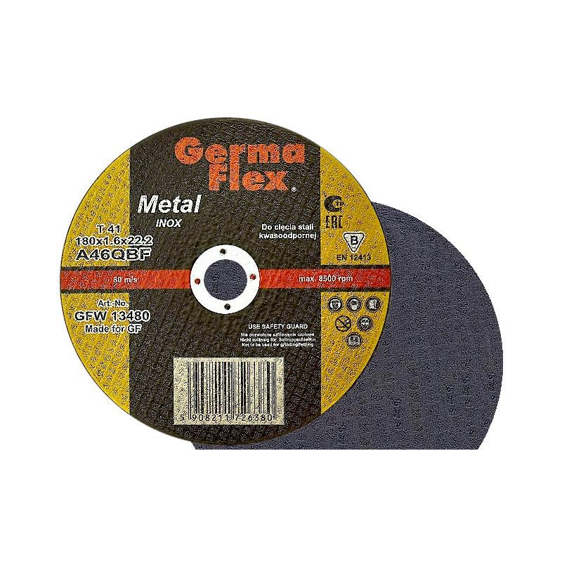 1x Germaflex Inox 180x1,6 Tarcza do cięcia metalu