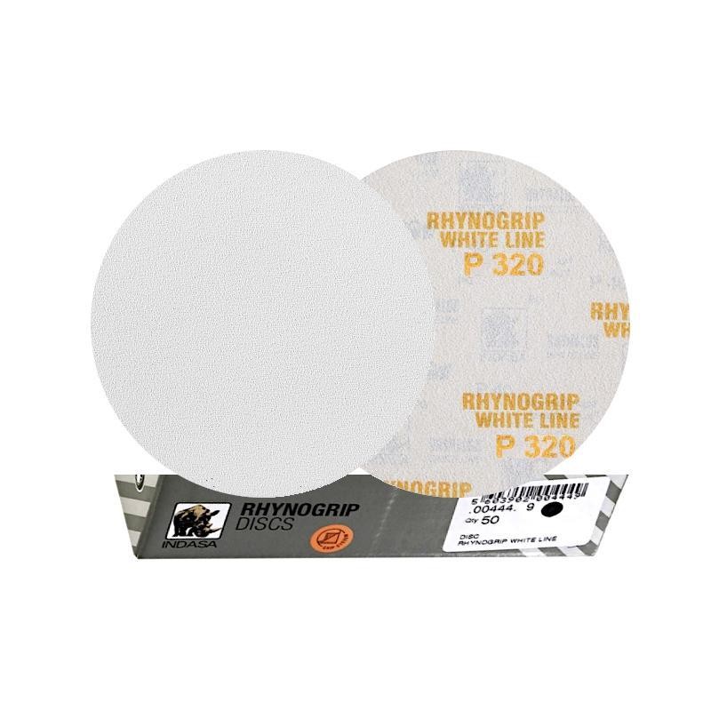 50x INDASA WHITE 150mm P320 Krążek ścierny na rzep