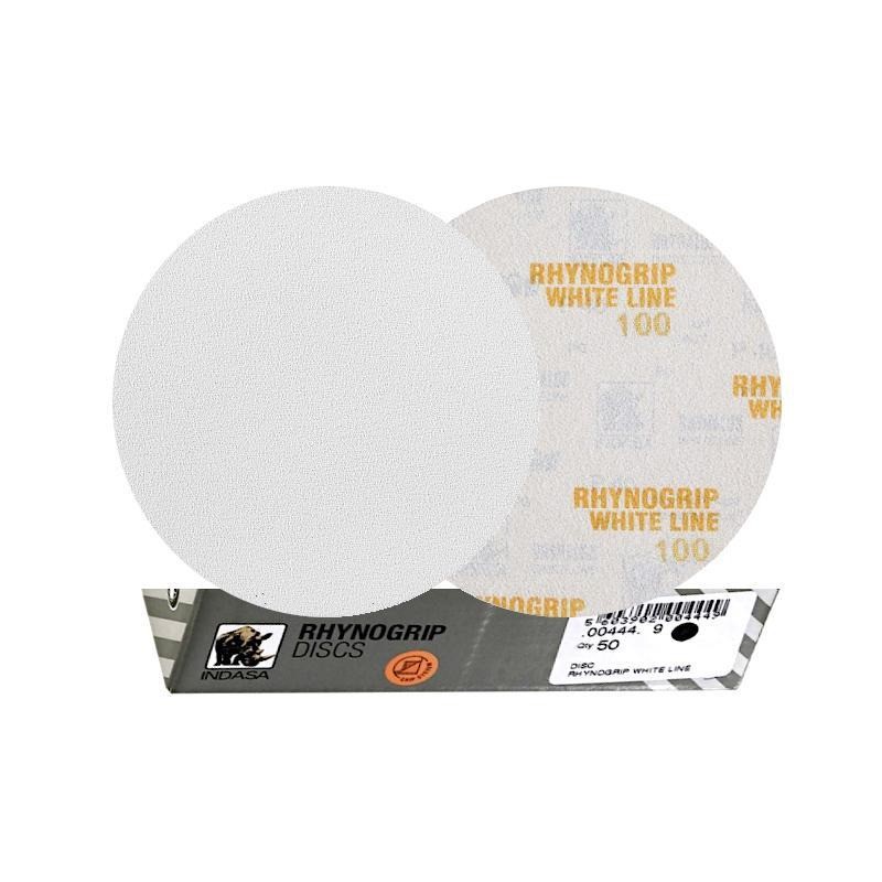 50x INDASA WHITE 150mm P100 Krążek ścierny na rzep