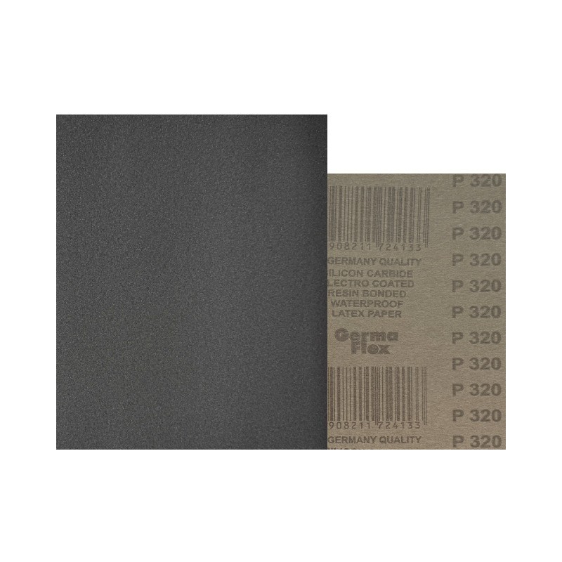 50x Wodny 230x280 P320 WPF Papier ścierny wodoodporny