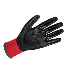 12x Latex Horn Roz. 8 Rękawice Robocze powlekane lateksem
