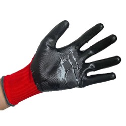 12x Latex Horn Roz. 8 Rękawice Robocze powlekane lateksem