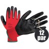 12x Latex Horn Roz. 10 Rękawice Robocze powlekane lateksem