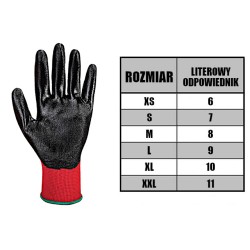 12x Latex Horn Roz. 9 Rękawice Robocze powlekane lateksem
