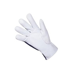 1x Kozia Skóra Roz. 8 Rękawice Robocze Skórzane GAT. 1