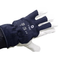 1x Kozia Skóra Roz. 9 Rękawice Robocze Skórzane GAT. 1