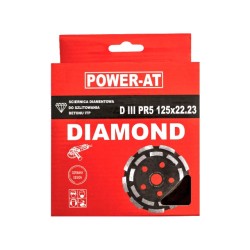 Tarcza Segment 125 x 22.2 Garnkowa dwurzędowa ściernica do szlifowania betonu