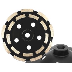 Tarcza Segment 125 x M14 Garnkowa dwurzędowa ściernica do szlifowania betonu