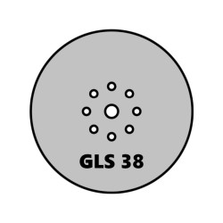 10x Krążki PL28 225mm P40 GLS38 8+1 -otworów Papier ścierny na rzep KLINGSPOR 9H