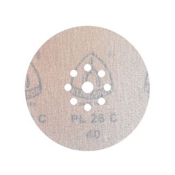 10x Krążki PL28 225mm P40 GLS38 8+1 -otworów Papier ścierny na rzep KLINGSPOR 9H