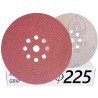 10x Krążki PL28 225mm P60 GLS38 8+1 -otworów Papier ścierny na rzep KLINGSPOR 9H