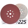 10x Krążki PL28 225mm P100 GLS38 8+1 -otworów Papier ścierny na rzep KLINGSPOR 9H