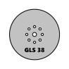 10x Krążki PL28 225mm P150 GLS38 8+1 -otworów Papier ścierny na rzep KLINGSPOR 9H