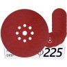 10x Krążki PL28 225mm P150 GLS38 8+1 -otworów Papier ścierny na rzep KLINGSPOR 9H