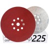 10x Krążki PL28 225mm P150 GLS38 8+1 -otworów Papier ścierny na rzep KLINGSPOR 9H