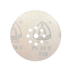 10x Krążki PL28 225mm P220 GLS38 8+1 -otworów Papier ścierny na rzep KLINGSPOR 9H
