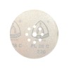 10x Krążki PL28 225mm P220 GLS38 8+1 -otworów Papier ścierny na rzep KLINGSPOR 9H