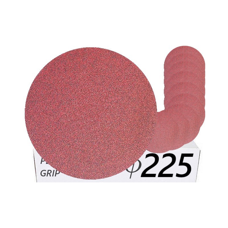 10x Krążki PL28 225mm P60 Papier ścierny na rzep KLINGSPOR