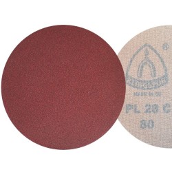 10x Krążki PL28 225mm P80 Papier ścierny na rzep KLINGSPOR
