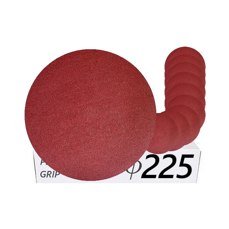 10x Krążki PL28 225mm P120 Papier ścierny na rzep KLINGSPOR