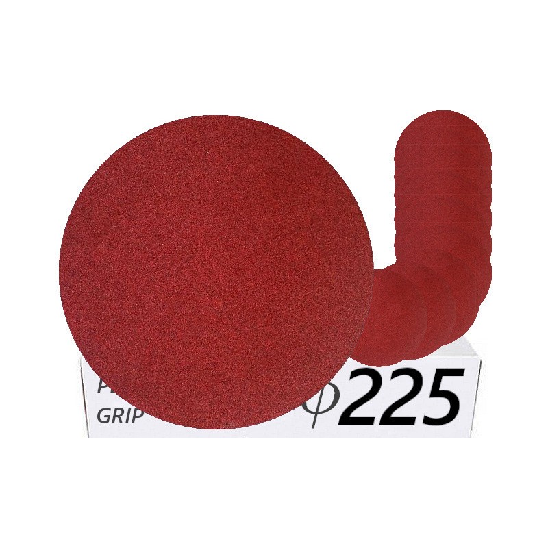10x Krążki PL28 225mm P150 Papier ścierny na rzep KLINGSPOR