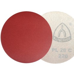 10x Krążki PL28 225mm P220 Papier ścierny na rzep KLINGSPOR