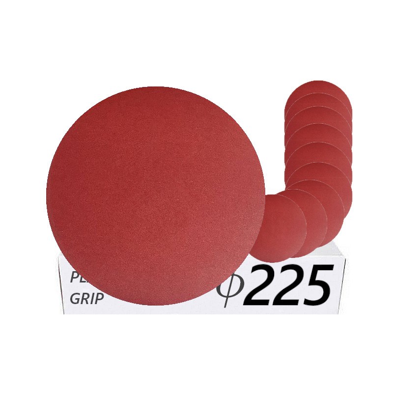 10x Krążki PL28 225mm P240 Papier ścierny na rzep KLINGSPOR