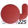 10x Krążki PL28 225mm P240 Papier ścierny na rzep KLINGSPOR