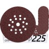 10x Krążki PL28 225mm P24 GLS55 18+1 -otworów Papier ścierny na rzep KND 19H