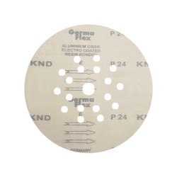 10x Krążki PL28 225mm P24 GLS55 18+1 -otworów Papier ścierny na rzep KND 19H