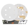 50x INDASA WHITE 150mm P60 6-otworów Papier ścierny na rzep whiteline GLS3 6H