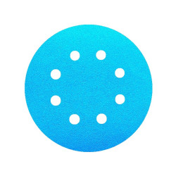 50x Krążki PS21 125mm P150 GLS5 (8-otworów) Papier ścierny na rzep KLINGSPOR