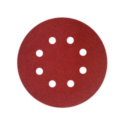 50x Krążki PL28 125mm P150 GLS5 (8-otworów) Papier ścierny na rzep KLINGSPOR