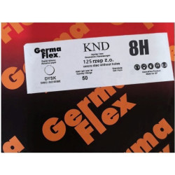 50x Krążki KND 125mm P24 8-otw Papier ścierny na rzep elektrokorund op. 50 szt! GLS5